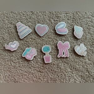 Stoney clover lane cake high tea ribbon heart bee embroidere patches sticker set